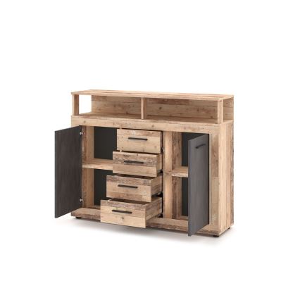 Lipasto RUNA, vaaleanruskea/antrasiitti