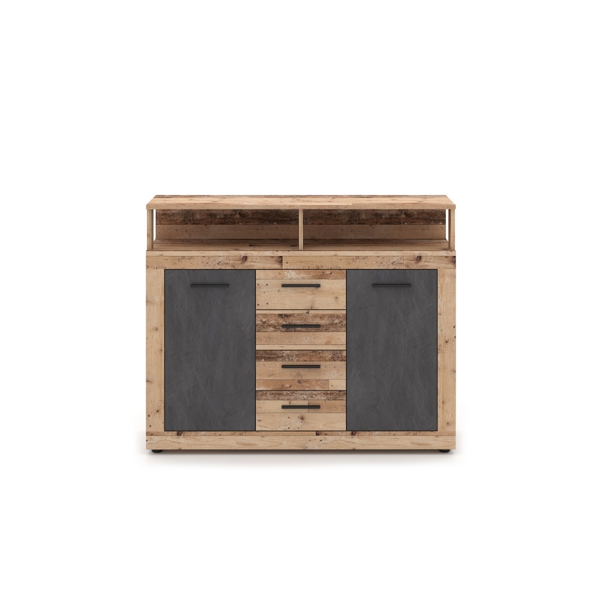 Lipasto RUNA, vaaleanruskea/antrasiitti