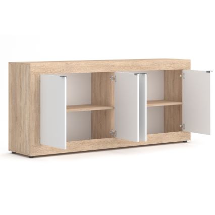 Lipasto RUNEA sonoma-tammi/valkoinen