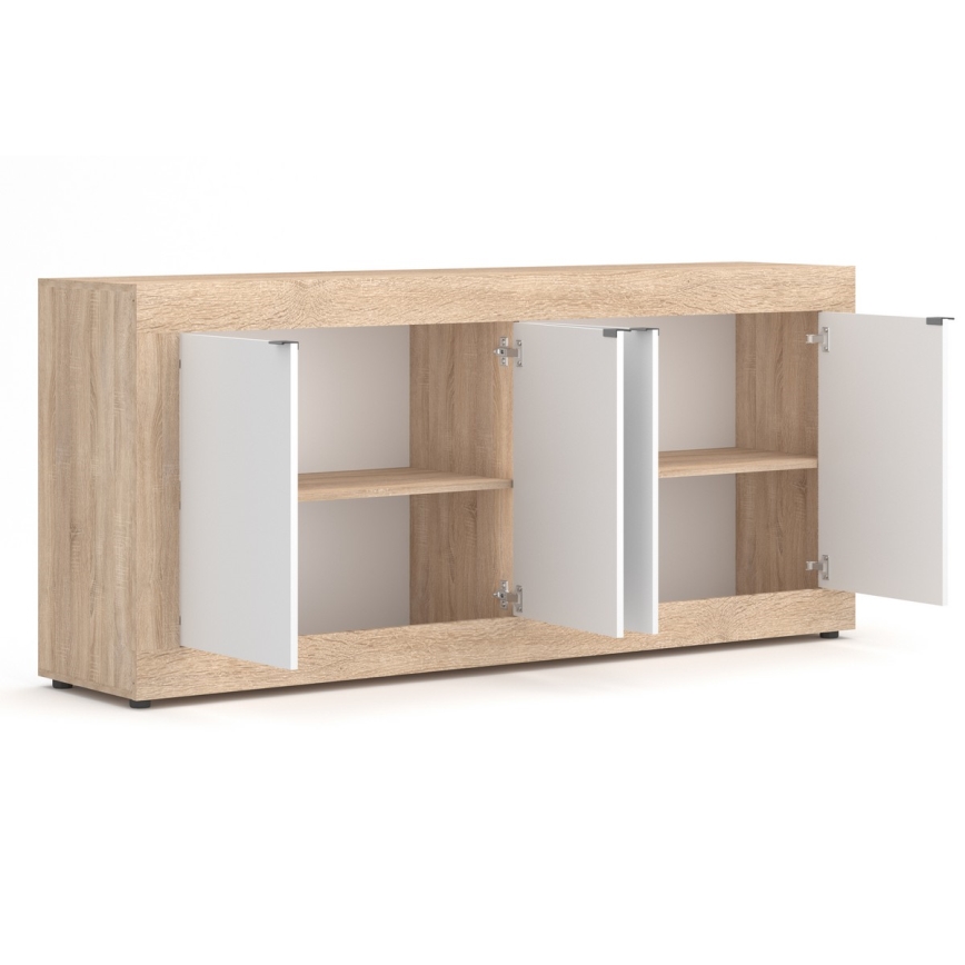 Lipasto RUNEA sonoma-tammi/valkoinen