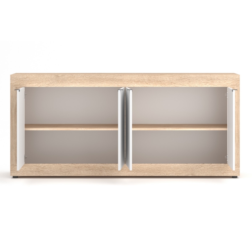 Lipasto RUNEA sonoma-tammi/valkoinen