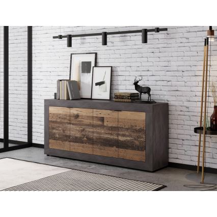 Lipasto RUNEA, tummanruskea/antrasiitti