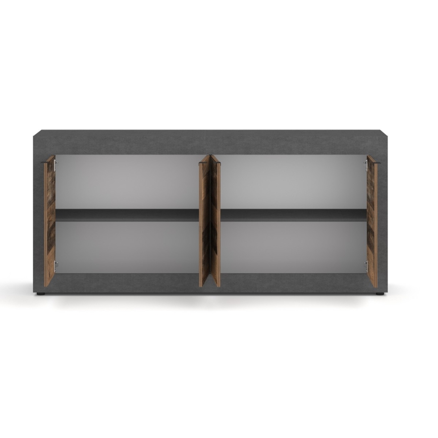 Lipasto RUNEA, tummanruskea/antrasiitti