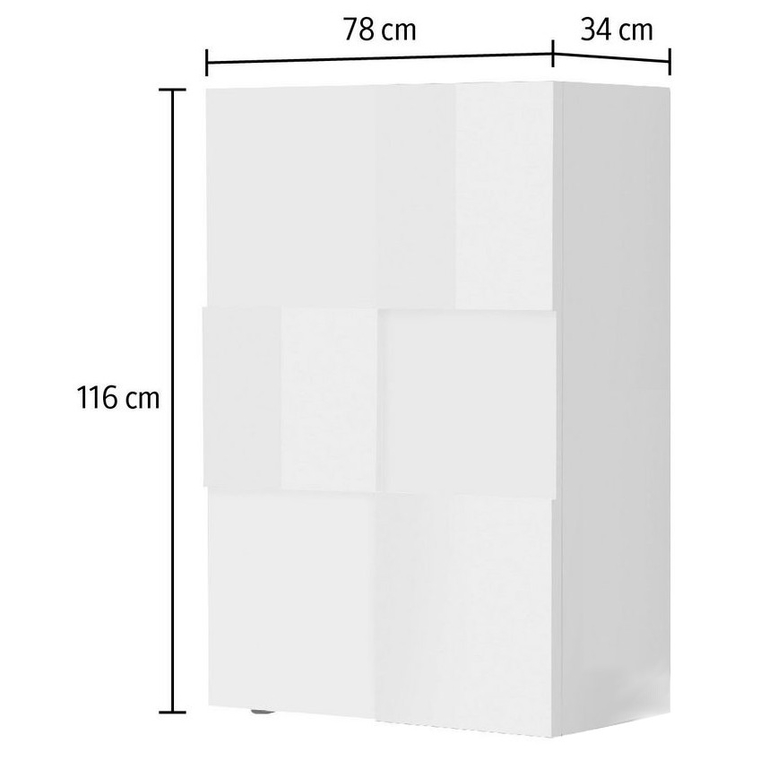 Lipasto SERIAN, valkoinen