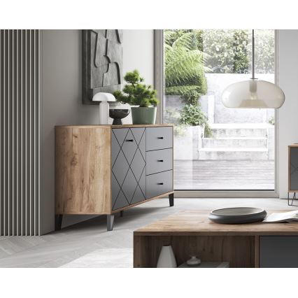 Lipasto SULA craft-tammi/musta