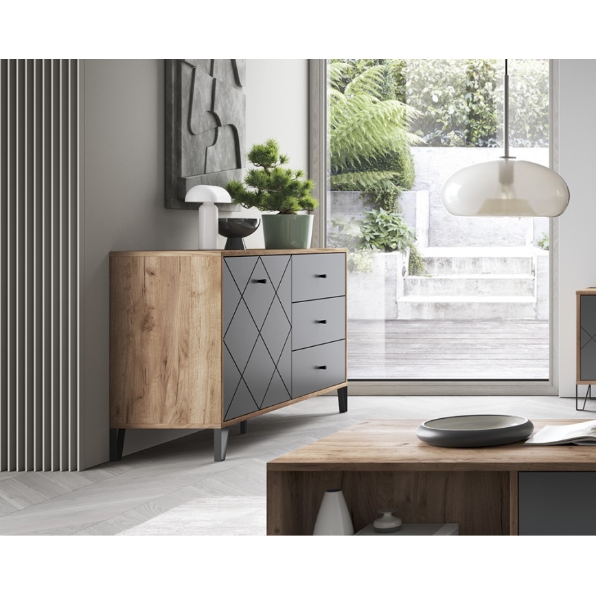 Lipasto SULA craft-tammi/musta