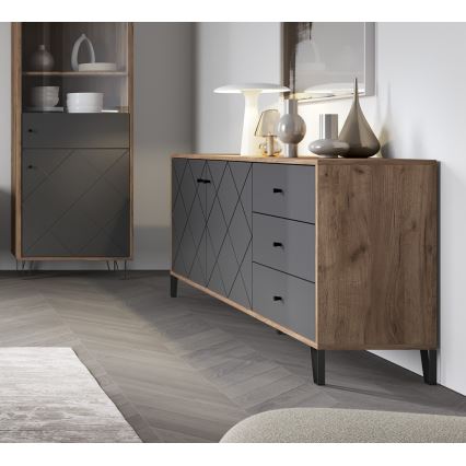 Lipasto SULA craft-tammi/musta