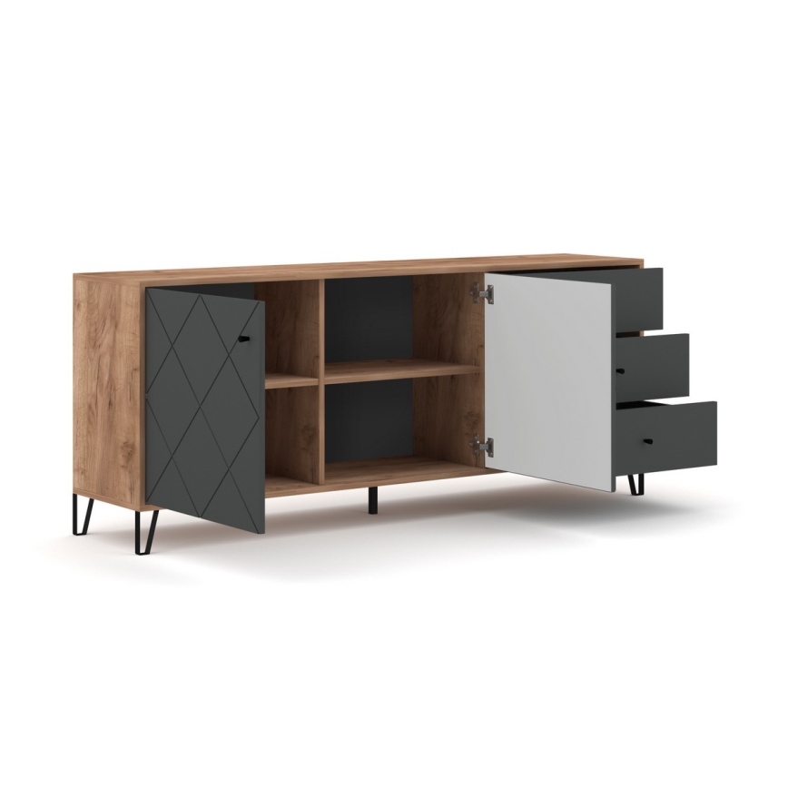 Lipasto SULA craft-tammi/musta