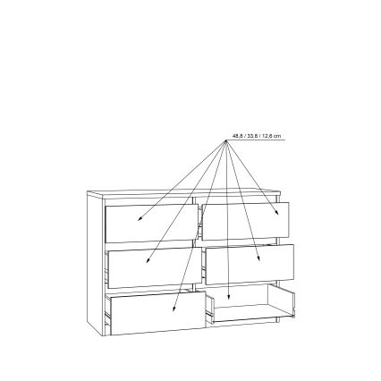 Lipasto vetolaatikoilla MAO artisan-tammi