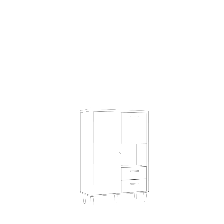 Lipasto VIRO ruskea/beige