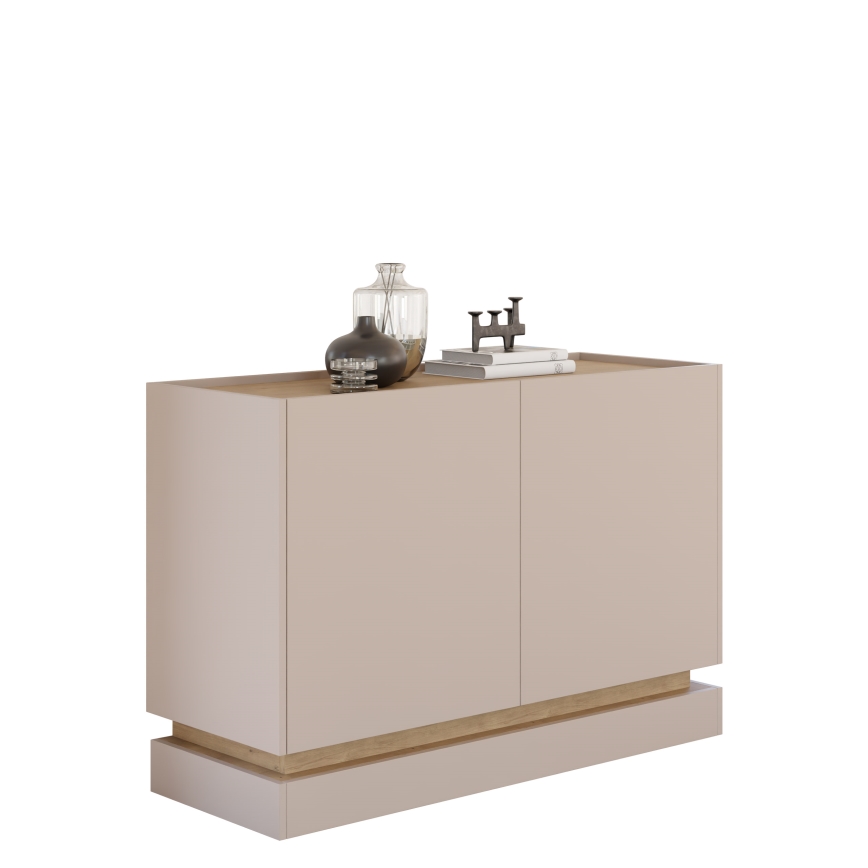 Lipasto ZARPANT 120x75 cm beige/cremona-tammi