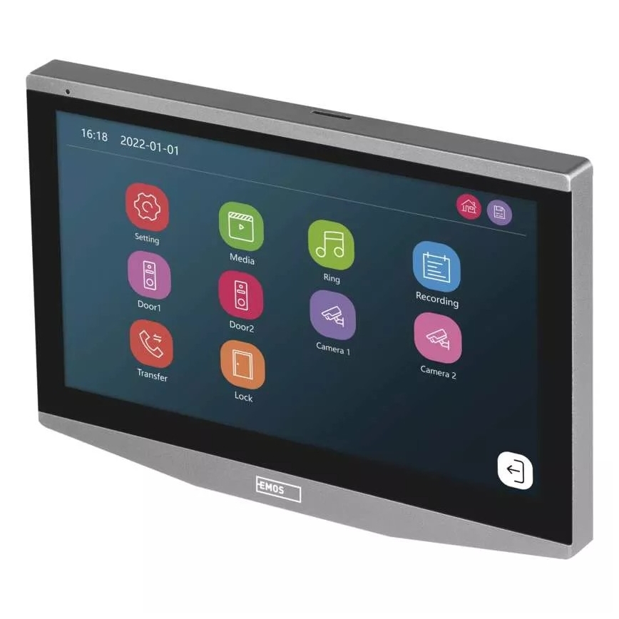 Lisämonitori video-ovikellolle GoSmart 12V Wi-Fi Tuya