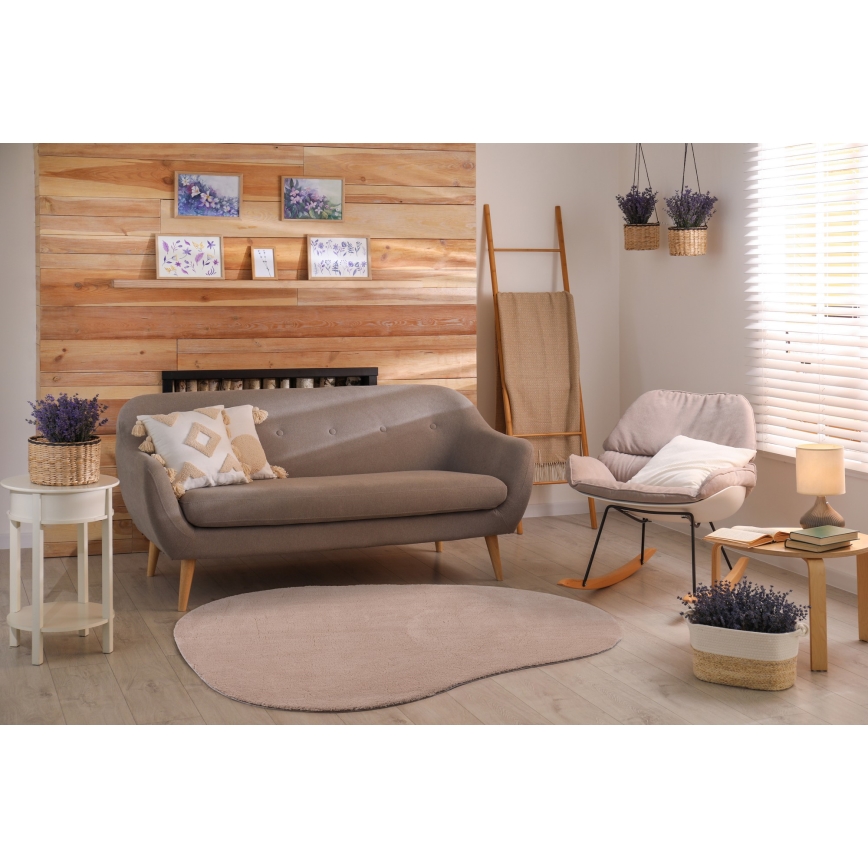 Liukuestematto LOREN 120 x 170 cm, beige
