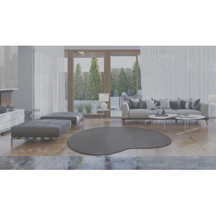 Liukumaton matto LOREN 160x230 cm harmaa