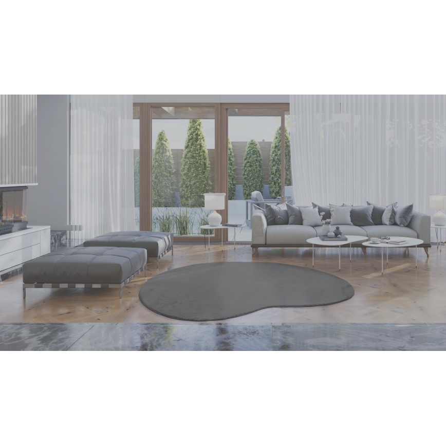 Liukumaton matto LOREN 160x230 cm harmaa