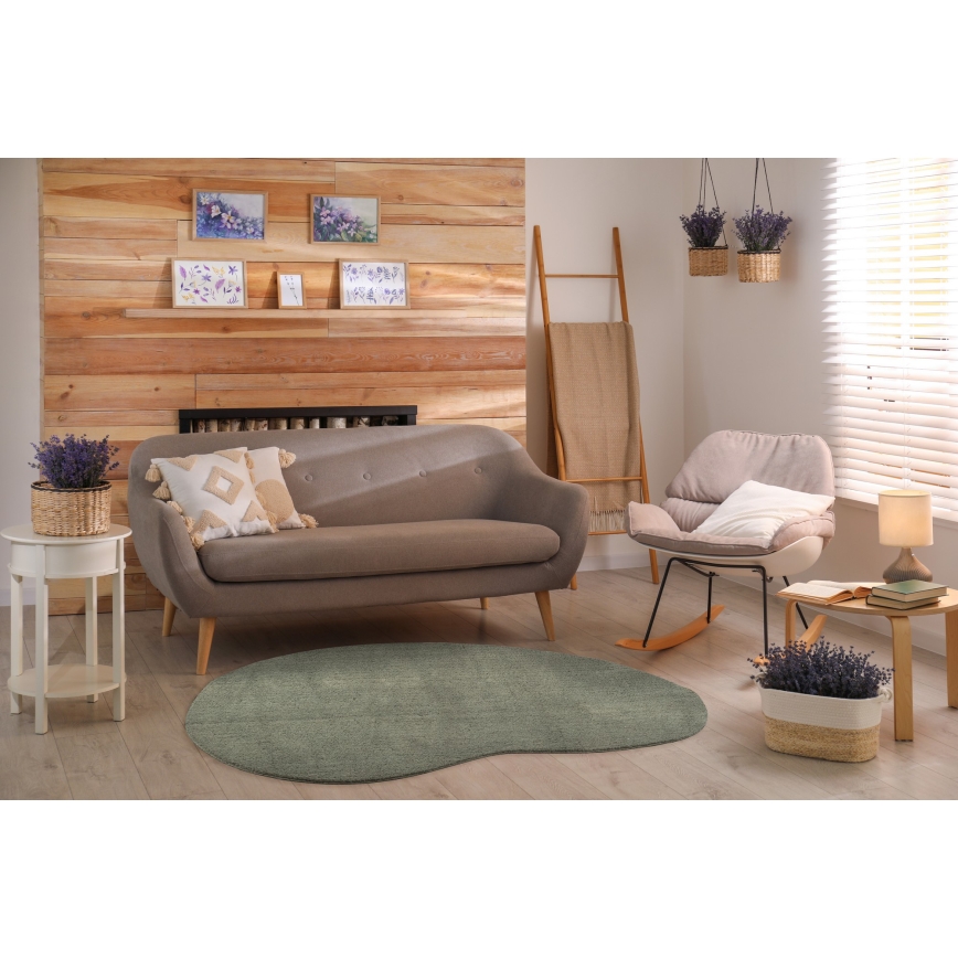 Liukumaton matto LOREN 160x230 cm tummanvihreä