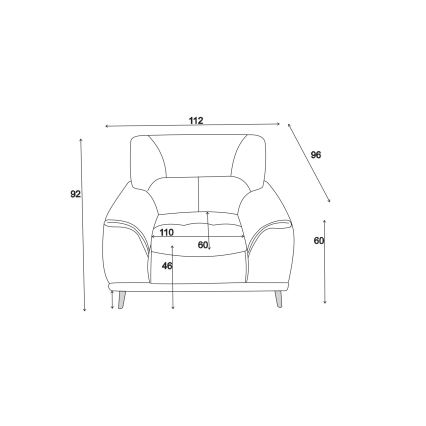 Nojatuoli LIVORNO musta