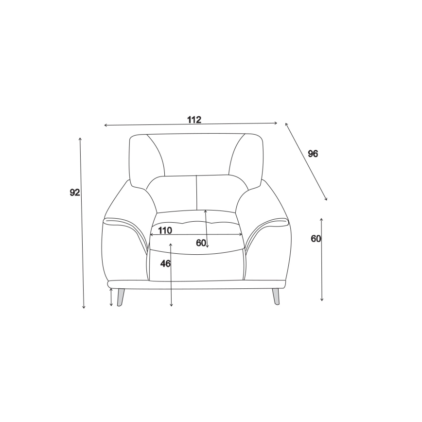 Nojatuoli LIVORNO musta