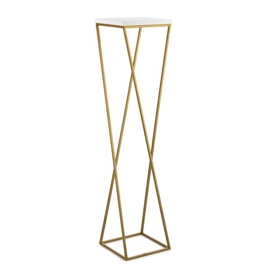 Kukkasteline LOFT 100x24 cm kulta/valkoinen