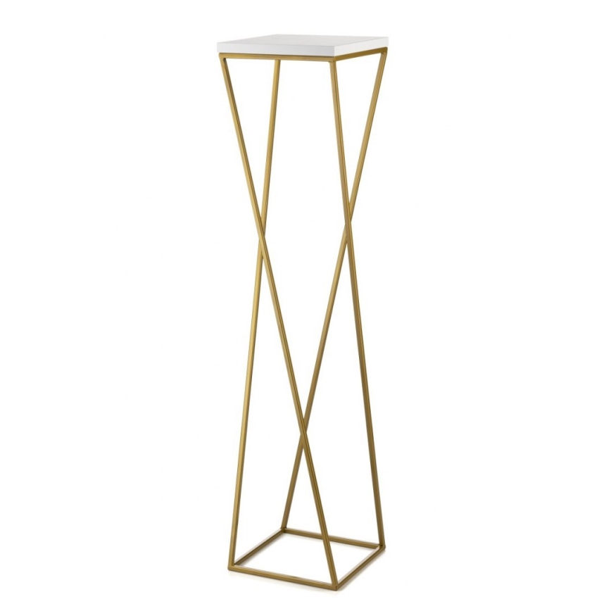 Kukkasteline LOFT 100x24 cm kulta/valkoinen