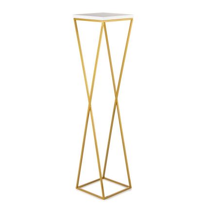 Kukkasteline LOFT 100x24 cm kulta/valkoinen