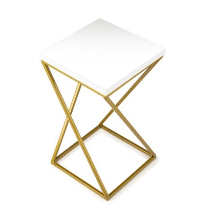 Kukkasteline LOFT 40x24 cm kulta/valkoinen