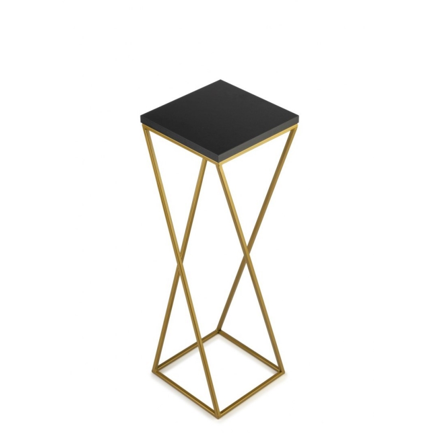 Kukkasteline LOFT 70x24 cm kulta/musta