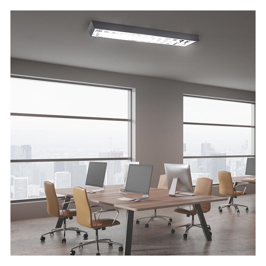 Loisteputki T8 2xG13/18W/230V 120 cm musta