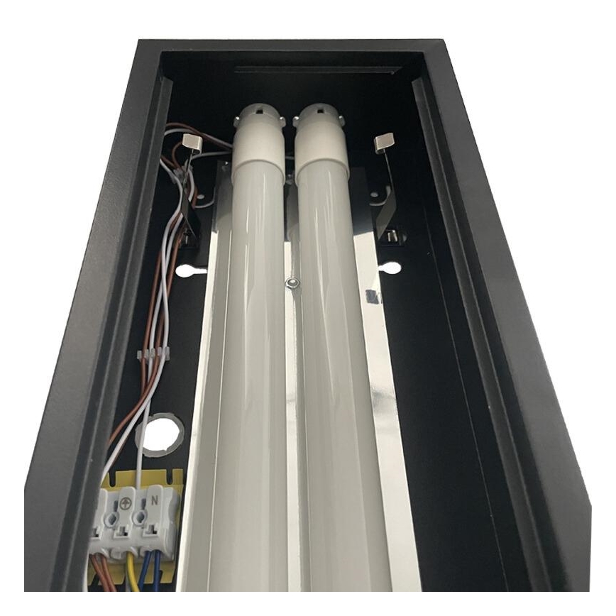 Loisteputki T8 2xG13/18W/230V 120 cm musta