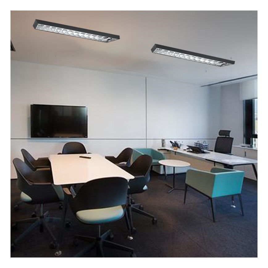 Loisteputki T8 2xG13/18W/230V 120 cm musta