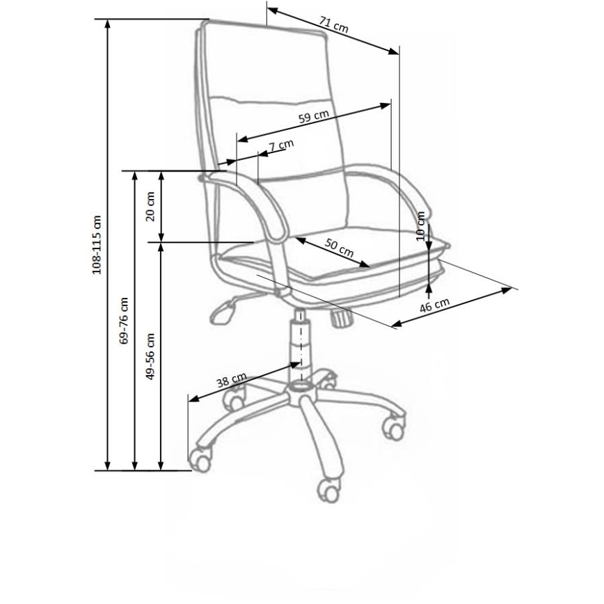 LOMI musta toimistotuoli