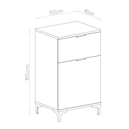 LORA-laatikollinen kaappi, beige