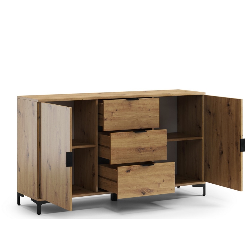 Lipasto laatikoilla ja ovilla LORA artisan tammi