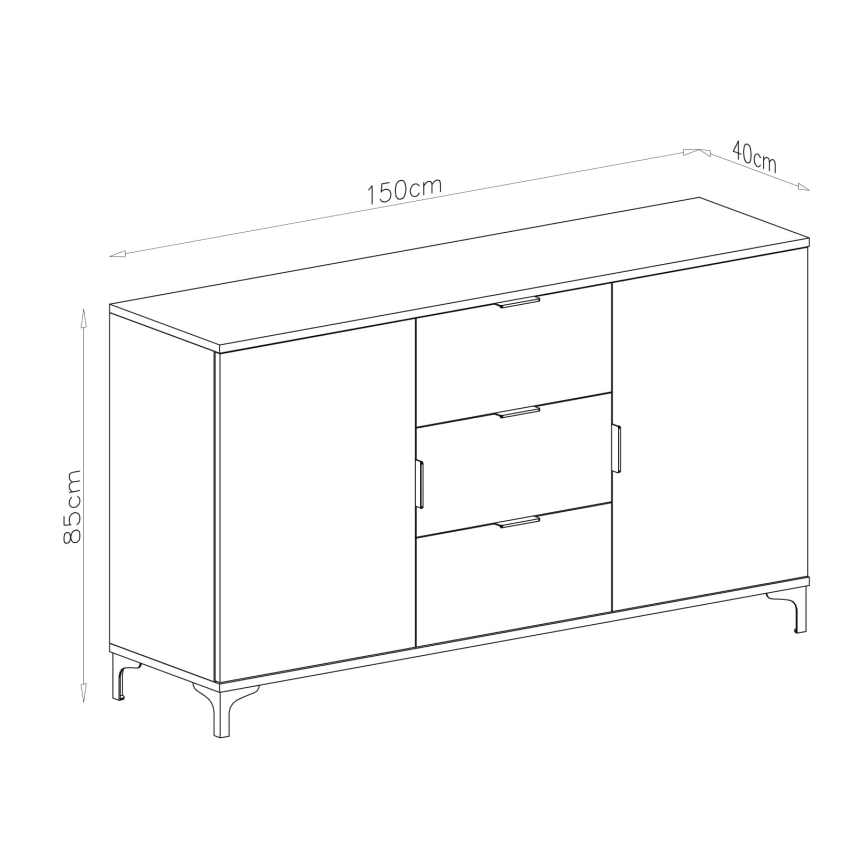 Lipasto laatikoilla ja ovilla LORA artisan tammi