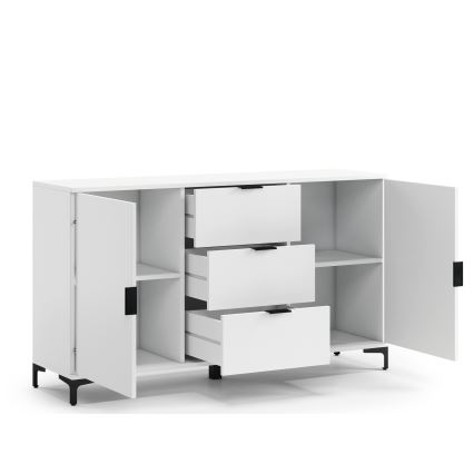 Lipasto laatikoilla ja ovilla LORA valkoinen