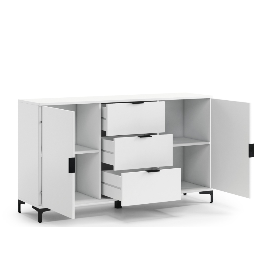 Lipasto laatikoilla ja ovilla LORA valkoinen