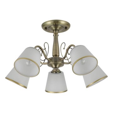 LOSANNA tangollinen kattokruunu 5xE14/40W/230V messinki