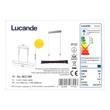 Lucande - Himmennettävä LED-kattokruunu johdossa EBBA 5xLED/5W/230V