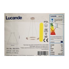 Lucande - Himmennettävä LED-kattokruunu johdossa LYANI LED/20,5W/230V