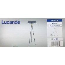 Lucande - Lattialamppu FILORETA 3xE27/60W/230V