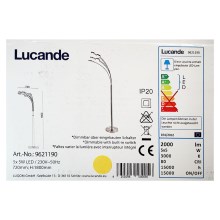 Lucande - LED Himmennettävä lattialamppu CATRIONA 5xLED/5W/230V