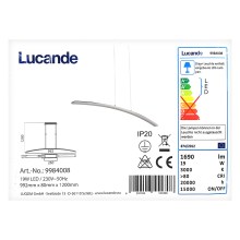 Lucande - LED-kattokruunu johdossa LORIAN LED/19W/230V