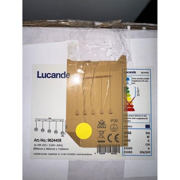 Lucande - LED Riippuvalaisin HAYLEY 5xLED/5W/230V