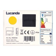 Lucande - LED Upotettava ulkovalaisin LOYA LED/3W/230V IP54
