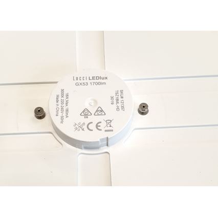 Lucci air 121357 - LED-kattovalaisin tuulettimelle LED/18W/230V