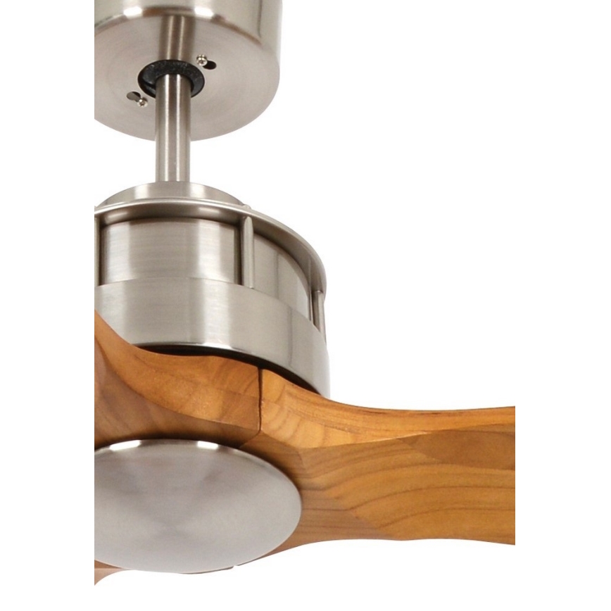 Lucci air 210506 - Kattoilmaisin AIRFUSION AKMANI pavlovnia/ruskea + kaukosäädin