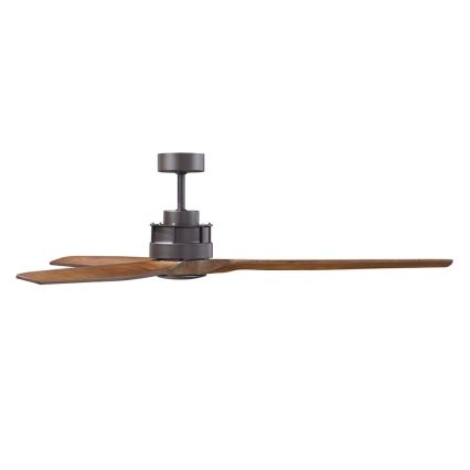 Lucci air 210507 - Kattoilmaisin AIRFUSION AKMANI pavlovnia/musta + kaukosäädin