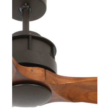 Lucci air 210507 - Kattoilmaisin AIRFUSION AKMANI pavlovnia/musta + kaukosäädin