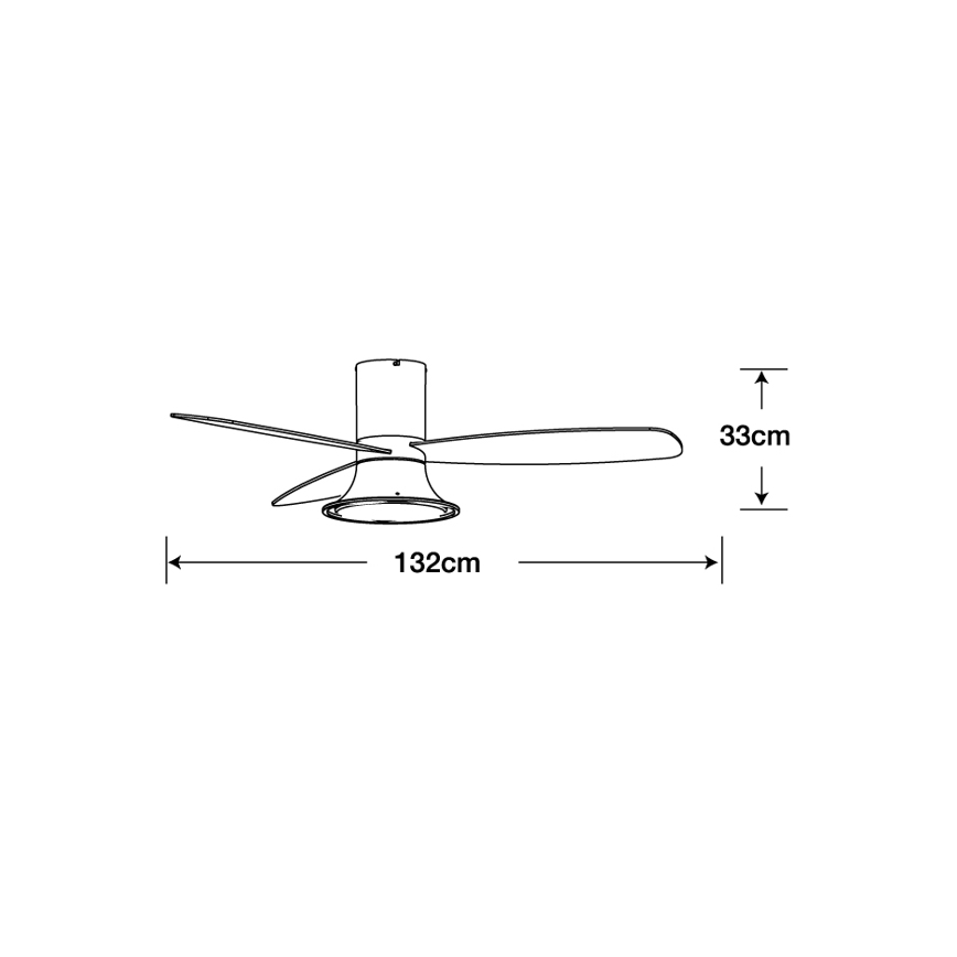 Lucci Air 210662 - LED himmennettävä kattotuuletin FLUSSO 1xGX53/18W/230V puu/musta + kaukosäädin