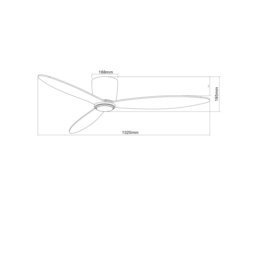 Lucci Air 212870 - Kattotuulettimen AIRFUSION RADAR puu/valkoinen + kaukosäädin